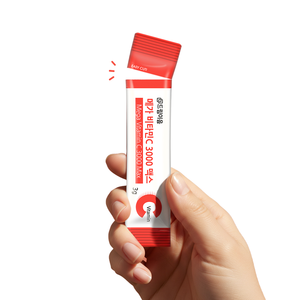 드림이음 메가 비타민C 3000 맥스 3g x 90포 1박스 3개월분