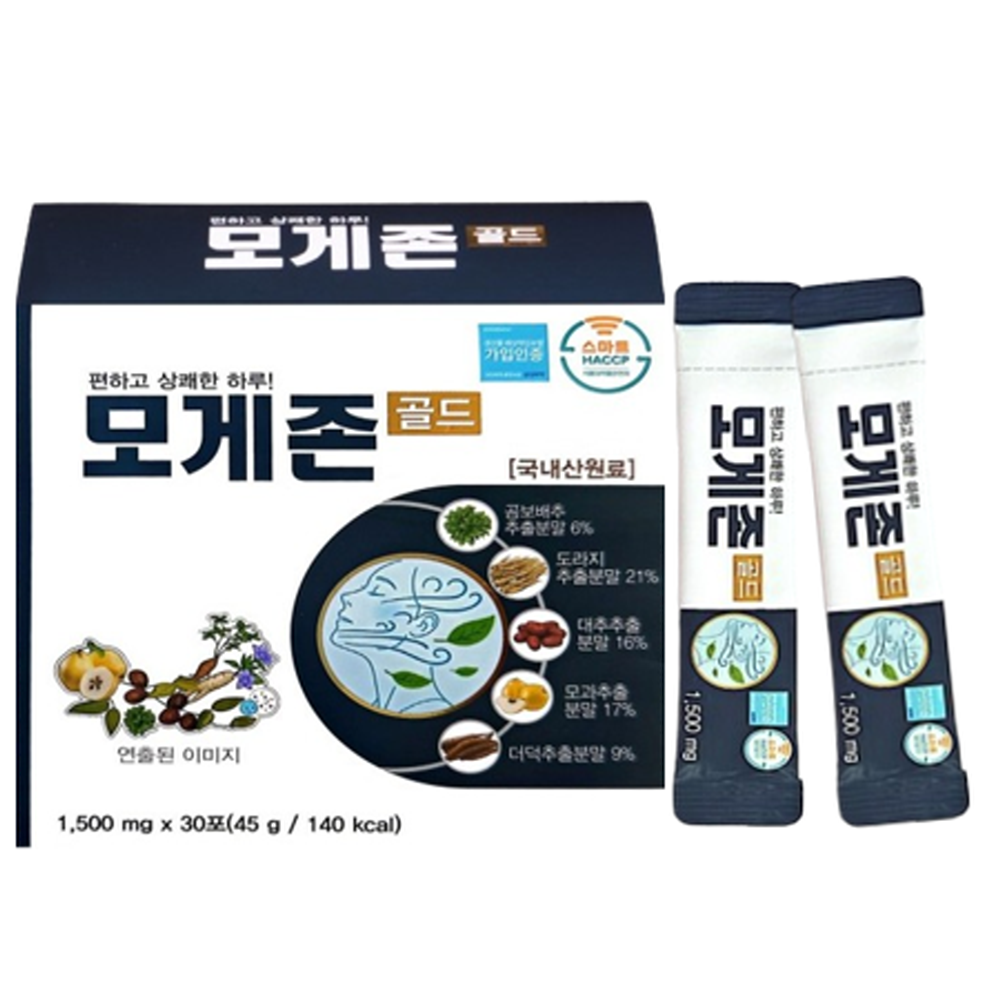 환절기 미세먼지 기침가래 기관지 목 건강관리식품 모게존골드1박스 대표이미지 섬네일