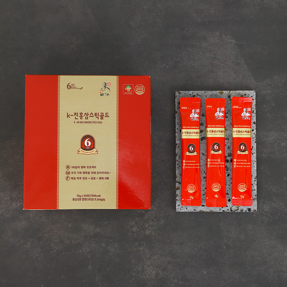인산죽염 K-진홍삼스틱골드 (50개입)