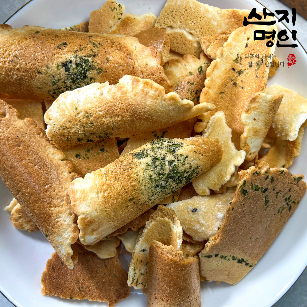 [산지명인] 추억의 과자 전병 파지 1kg+1kg 총 2kg 못난이과자 부서진전병 옛날과자 센베이