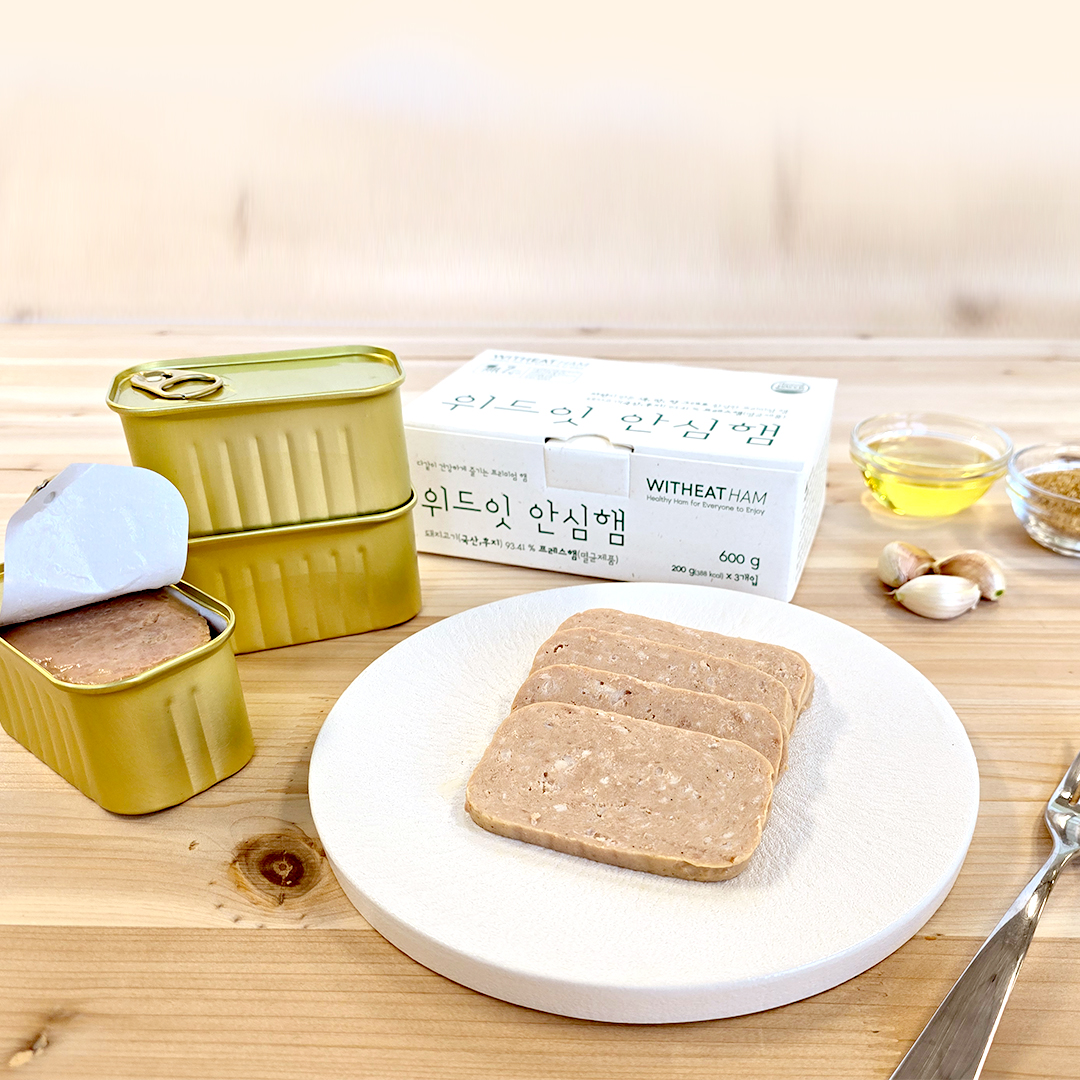 위드잇 안심햄 200g 3개, 무항생제 한돈 저지방 햄