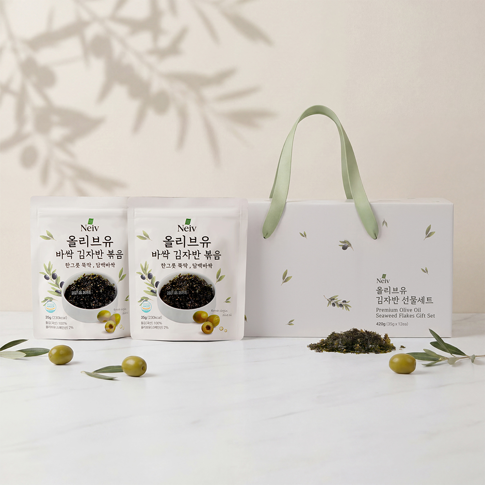 네이브 올리브유 바싹 김자반 선물세트 35g x 12ea / 프리미엄 김자반