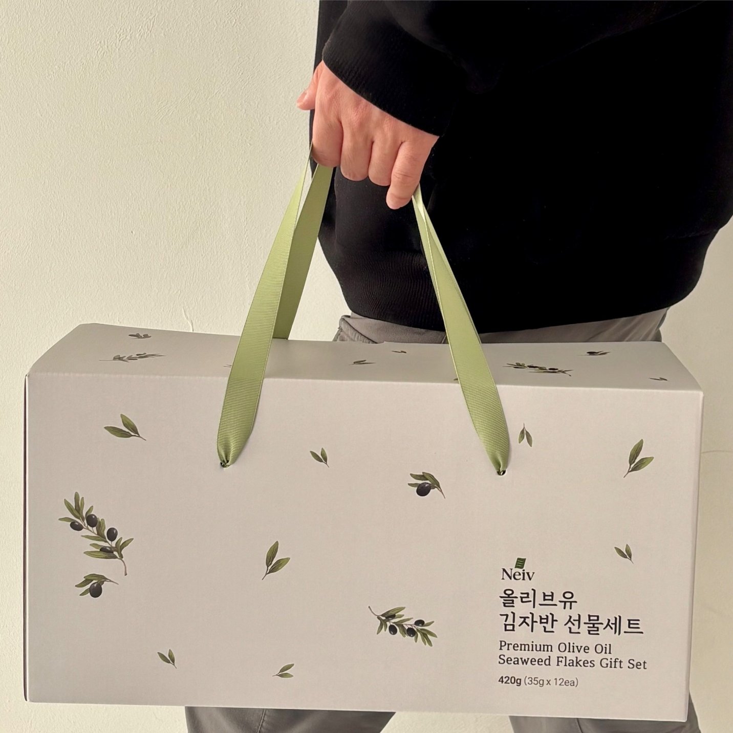 네이브 올리브유 바싹 김자반 선물세트 35g x 12ea / 프리미엄 김자반