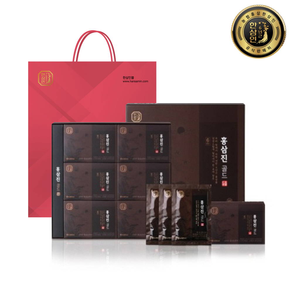한삼인 홍삼진골드 50ml x 30포(30일분) 1세트+쇼핑백증정