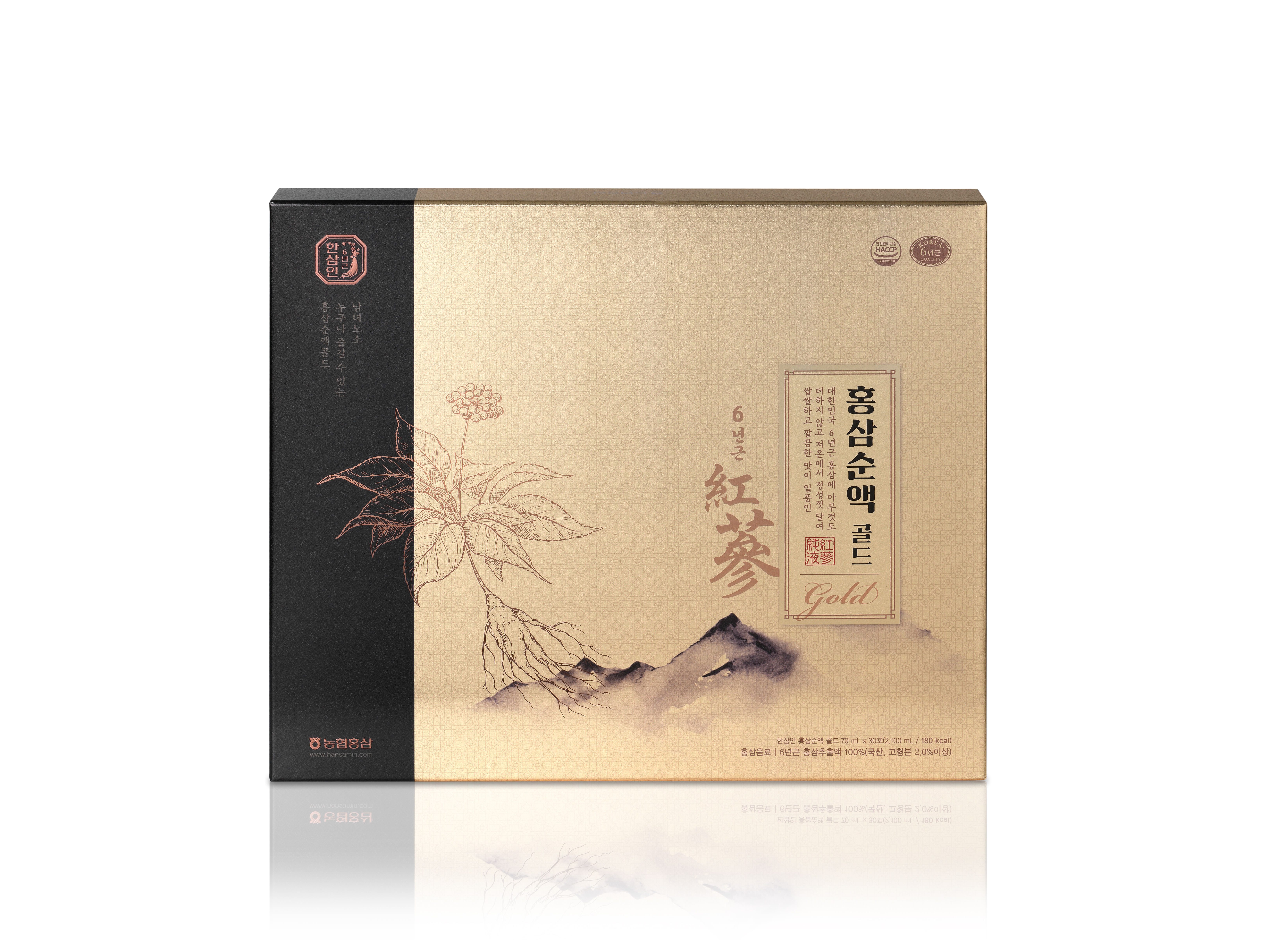 한삼인 홍삼순액골드 70ml x 30포(30일분) 1세트+쇼핑백증정