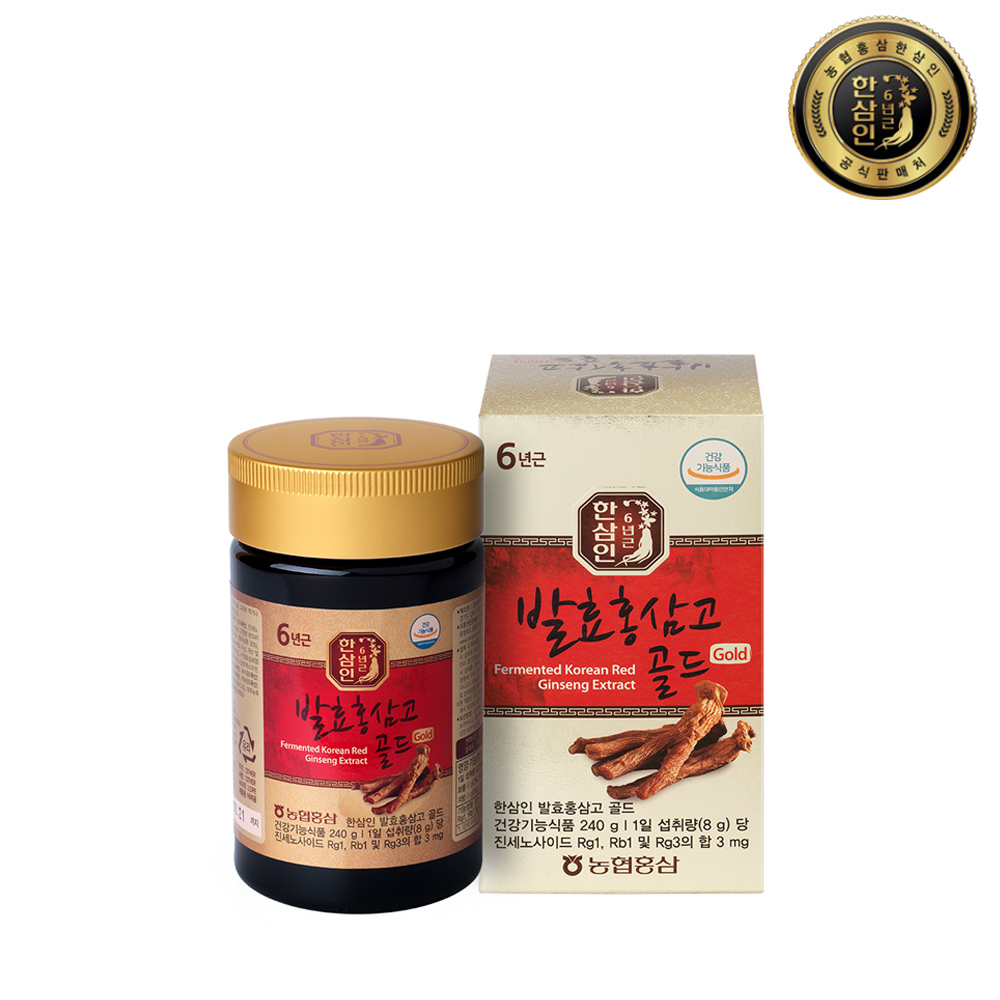 한삼인 발효홍삼고골드 240g x 1병 1세트+쇼핑백증정