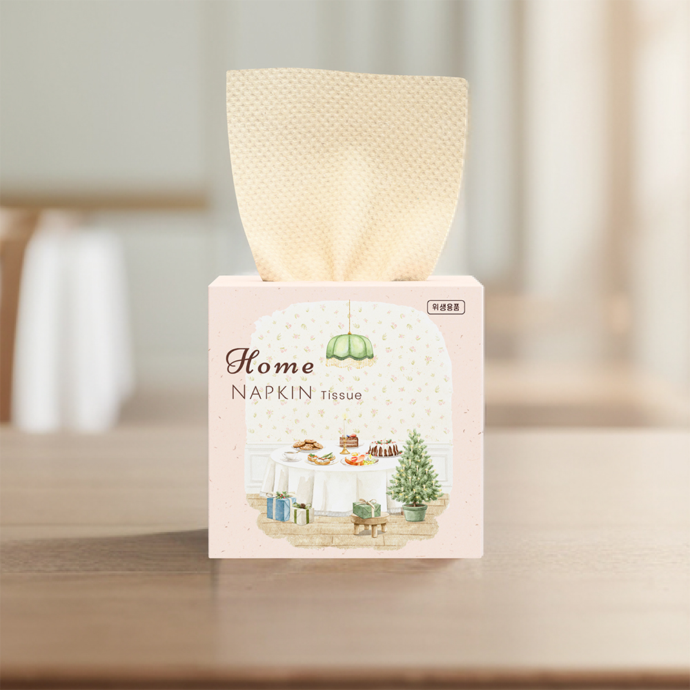 휴홈 무표백 대나무 홈냅킨 티슈 150매 12개