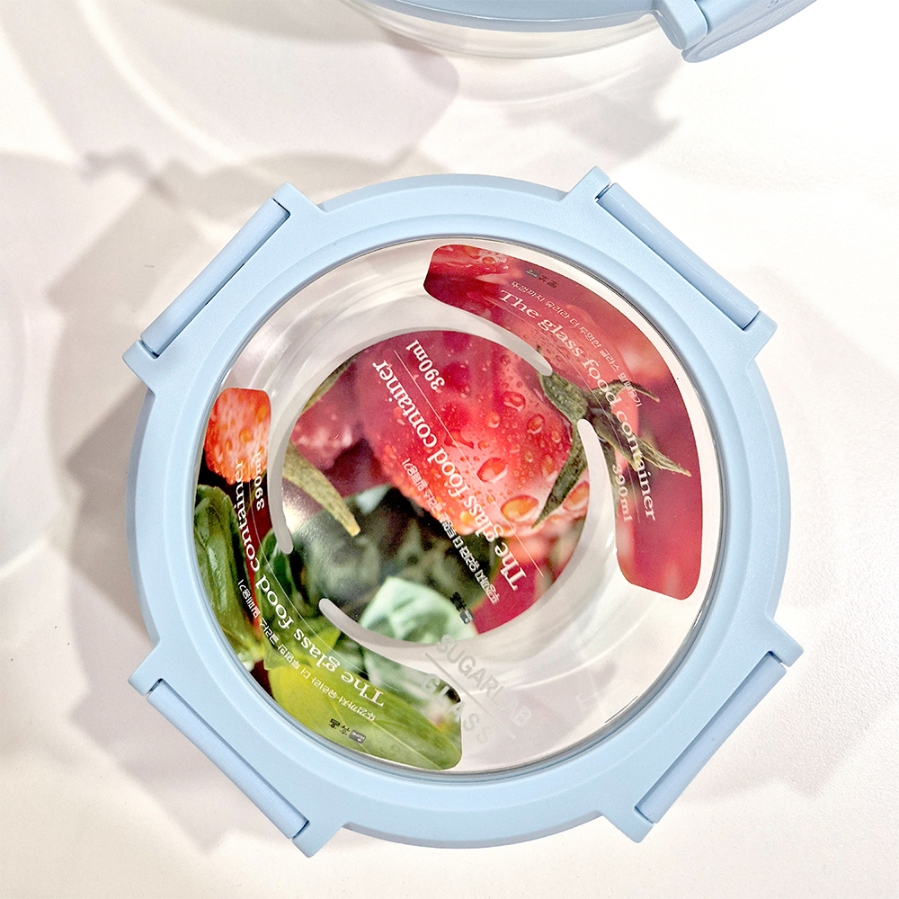 휴홈 더 투명한 바이오 글라스 유리 밀폐용기 10종 세트