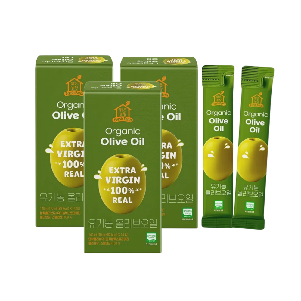 맑은농장 유기농 올리브오일 10ml×42포입