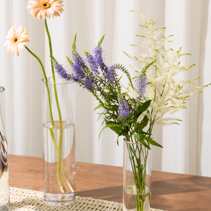 [플로버스] Joyful Spirit 생화 키트 더현대 화예 작가픽 플라워+꽃병3개 풀세트