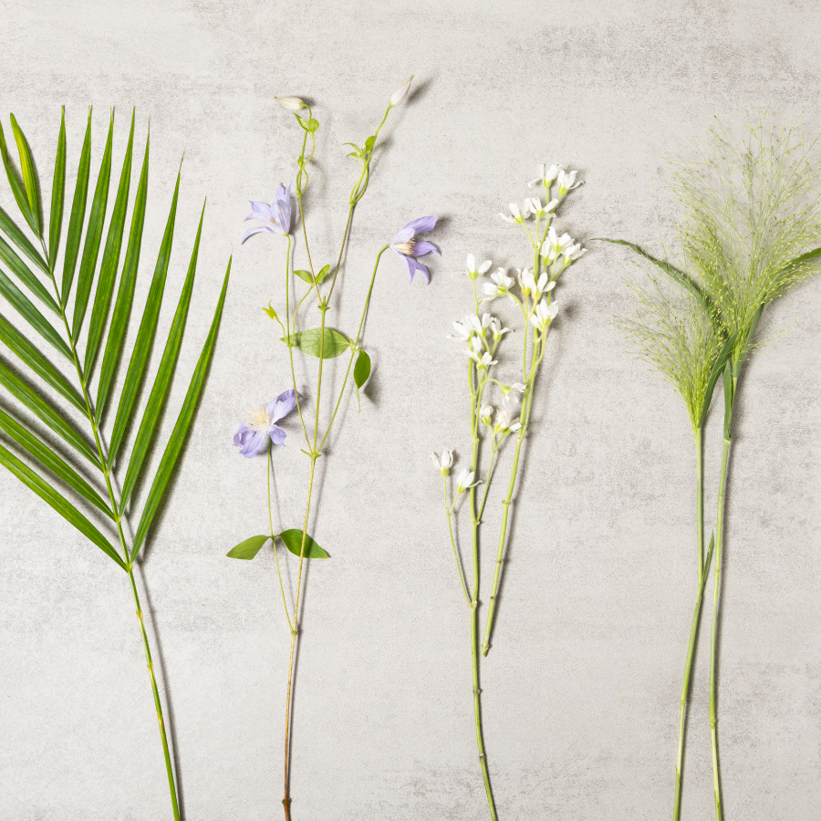 [플로버스] Green Moment 생화 키트 더현대 화예 작가픽 플라워+꽃병3개 풀세트