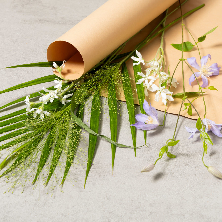 [플로버스] Green Moment 생화 키트 더현대 화예 작가픽 플라워+꽃병3개 풀세트