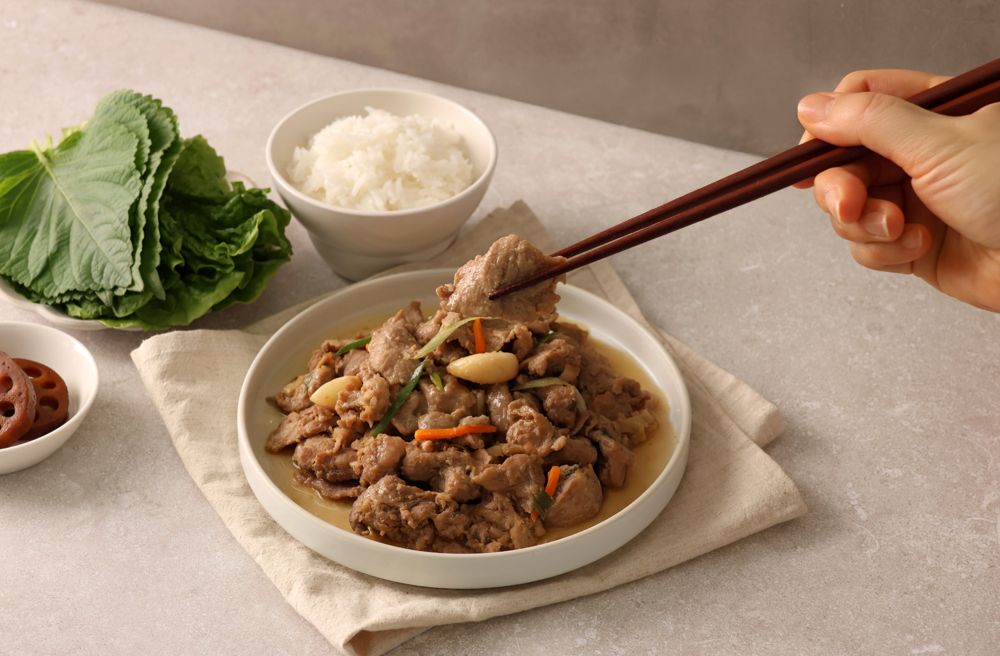 7분 렌지조리 청주 간장 불고기