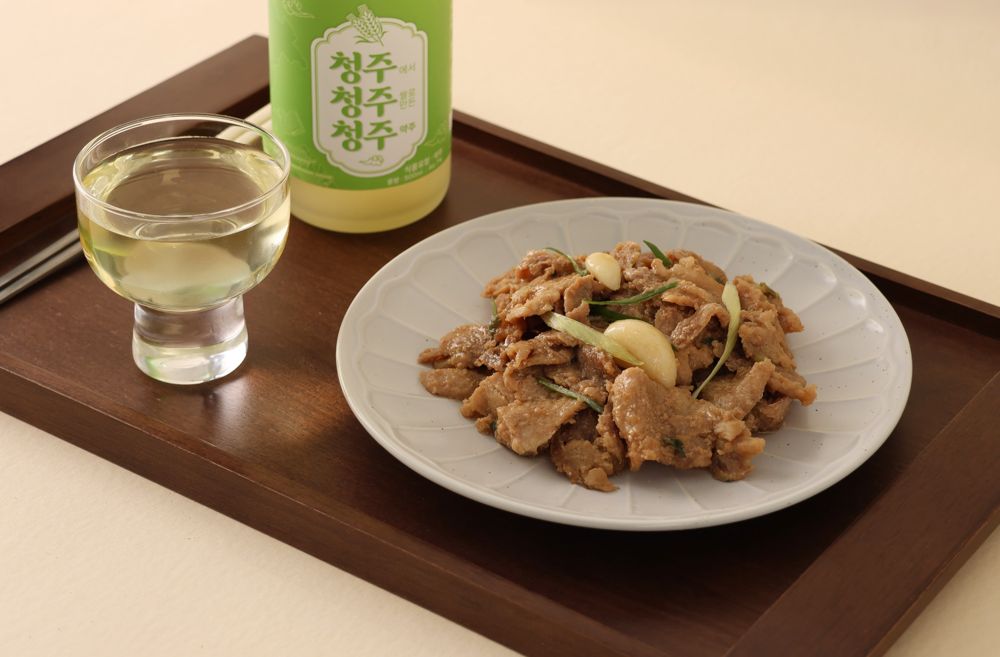 7분 렌지조리 청주 간장 불고기