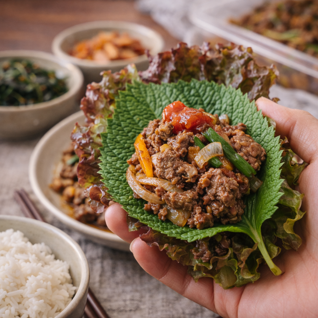 7분 렌지조리 청주 간장 불고기