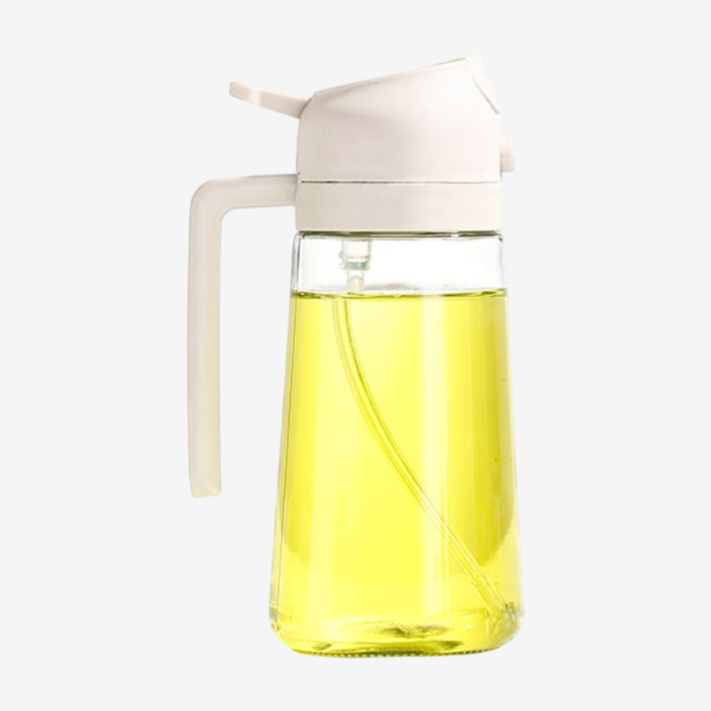 투명 강화유리 기름 오일 간장 소스 시럽 양념통 스프레이 병 대형 2way