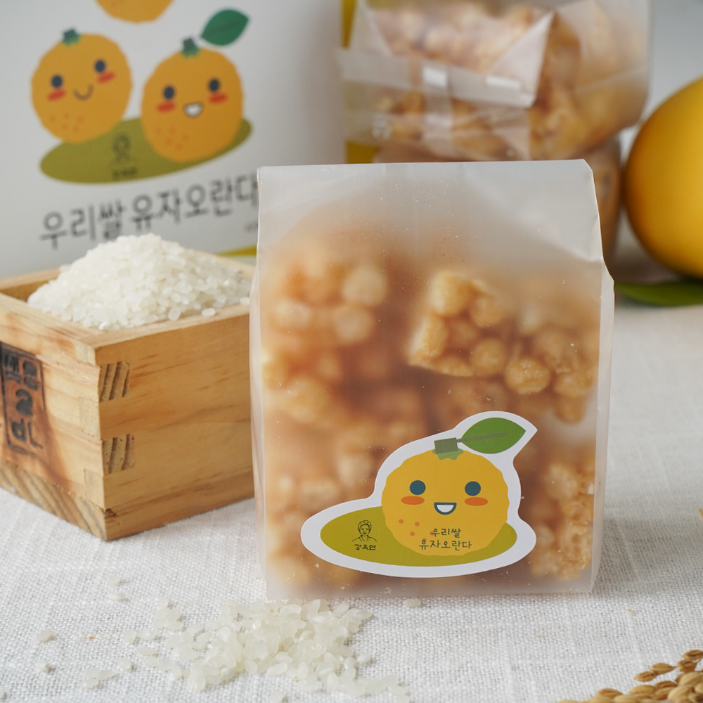 [정선사위] 수제 강정 우리쌀 유자오란다 420g 말랑 촉촉한 오란다 답례품