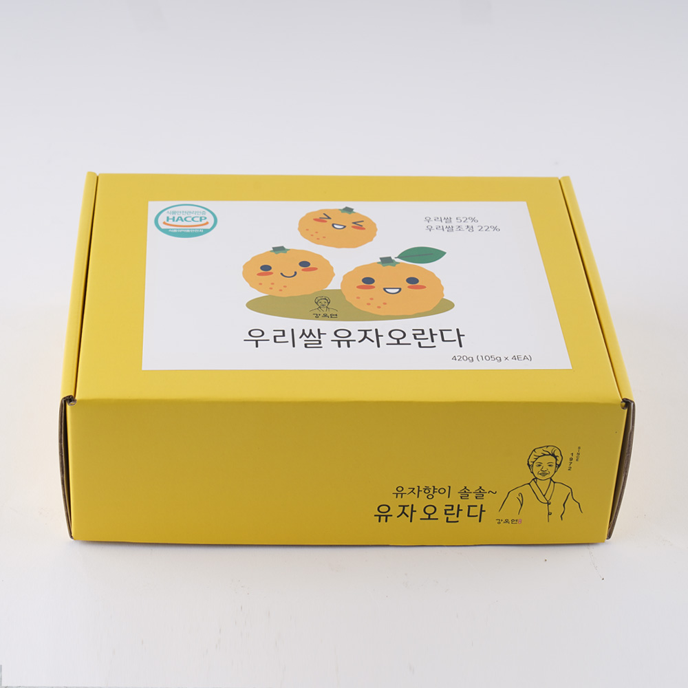 [정선사위] 수제 강정 우리쌀 유자오란다 420g 말랑 촉촉한 오란다 답례품