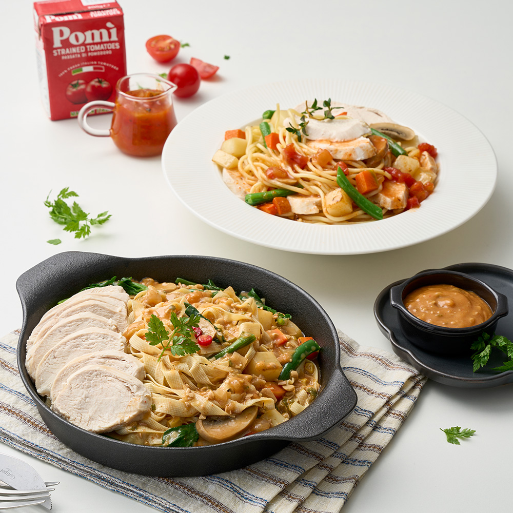 굿스푼 닭가슴살 냉동 파스타 두부면 요리 430g 6종 6팩 밀키트 도시락 식단