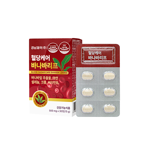 경남제약 혈당케어 바나바리프 500mlx30정(1개월분)