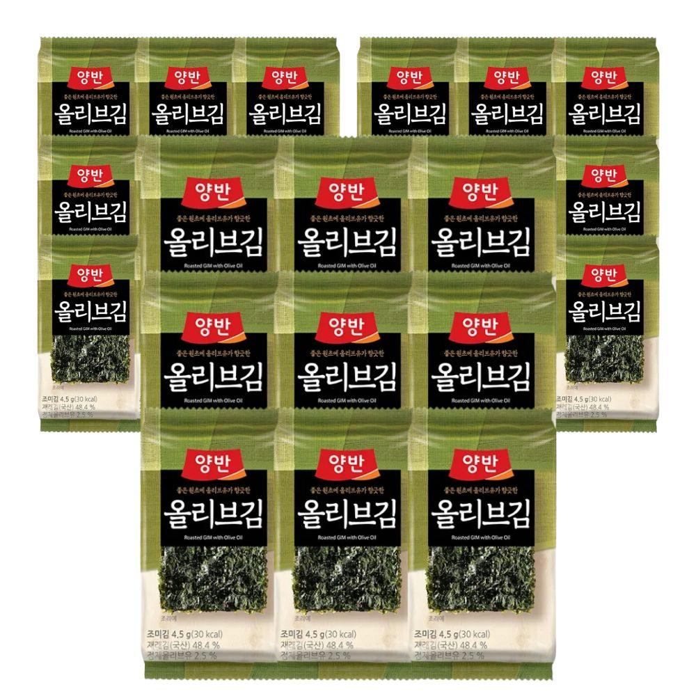 동원 올리브 양반김 선물세트 (4gx24P) 1세트/3세트 김선물세트 설선물 직장인선물세트 명절선물