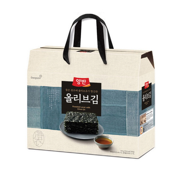 동원 올리브 양반김 선물세트 (4gx24P) 1세트/3세트 김선물세트 설선물 직장인선물세트 명절선물