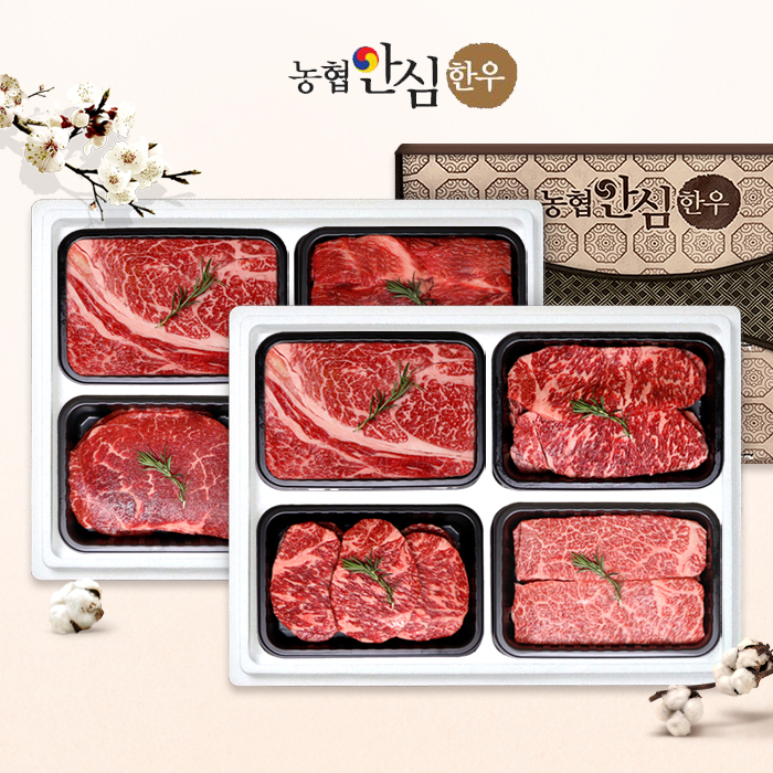 [농협안심한우]1등급 한우선물세트 1.2kg/1.6kg 모음전