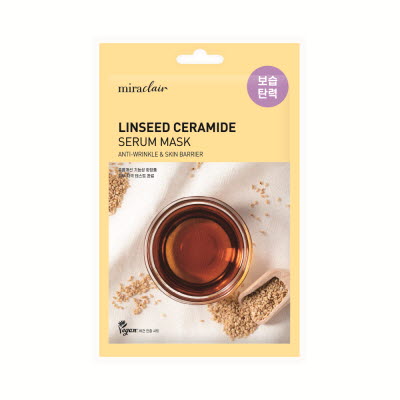 미라클레어 아마씨 세라마이드 세럼 마스크 23ml x 10팩