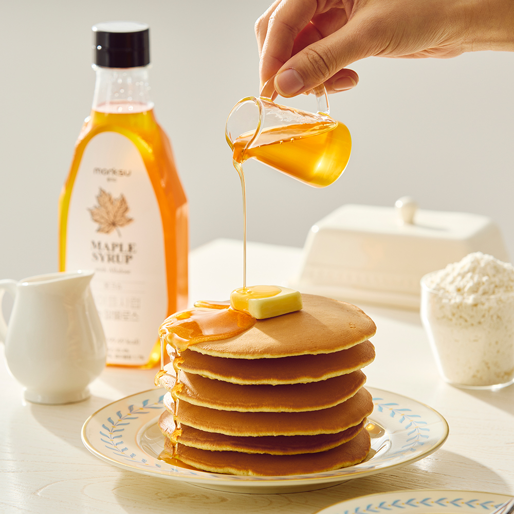 몽크슈 저칼로리 저당 메이플 시럽 with 알룰로스 530g 무설탕 슈가프리 알룰로스