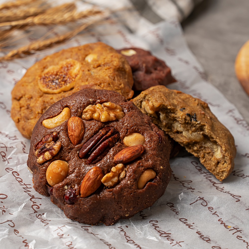 [1+1설선물 사전예약] 수제 비건 통밀 르뱅쿠키 부모님 선물세트 700g*2박스 [발송일- 2.11~2.12]