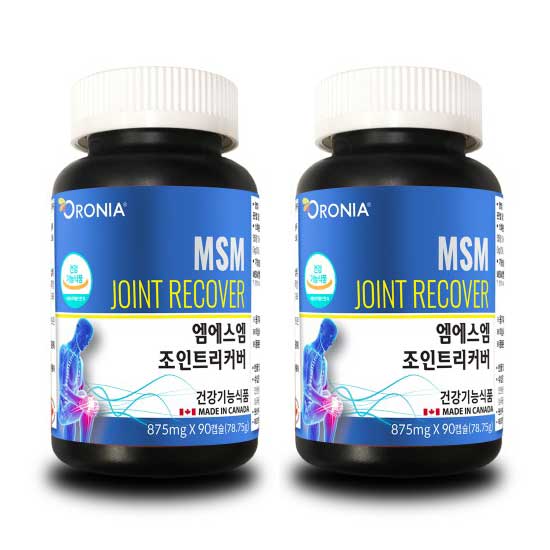 오로니아 MSM 비타민D 상어연골 초록입홍합 엠에스엠 프리미엄 포뮬러 90정 2개