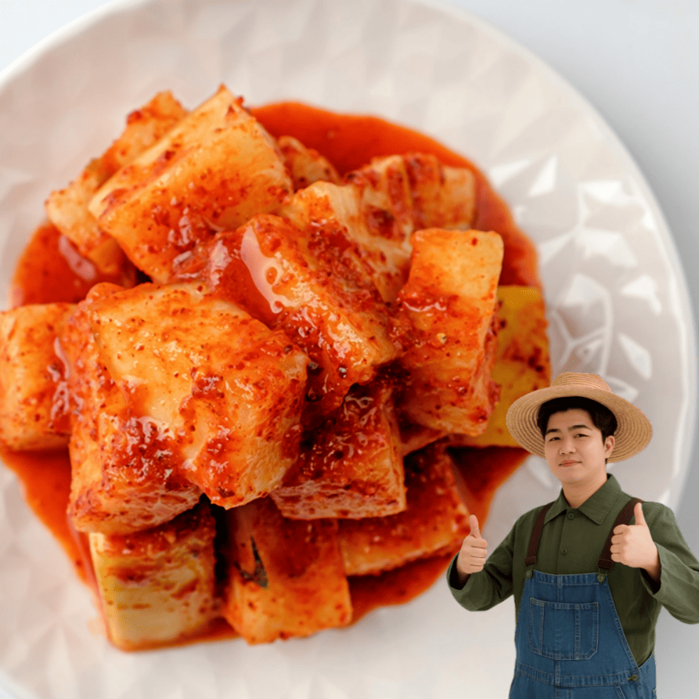 천유작 제철맞은 제주 월동무 깍두기 1kg~5kg 대표이미지 섬네일