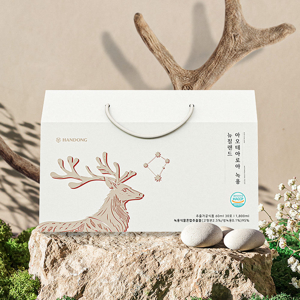 뉴질랜드 아오테아로아 녹용 진액 60ml x 30포 자연방목 보양 건강즙 기력 면역 선물