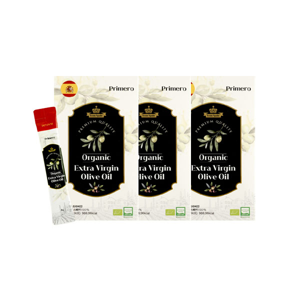 프리메로 피쿠알 유기농 엑스트라버진 올리브유 8g 14스틱 x 3BOX 스페인 올리브 오일