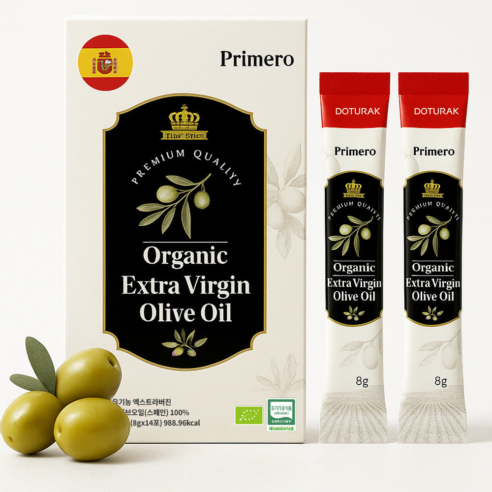 프리메로 피쿠알 유기농 엑스트라버진 올리브유 8g 14스틱 x 3BOX 스페인 올리브 오일