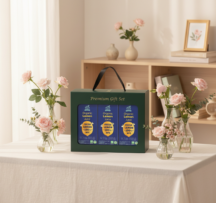 맑은농장 100% 유기농 레몬즙 선물세트 (14입x3박스)