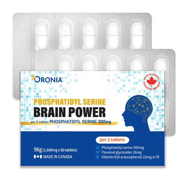 오로니아 포스파티딜세린 브레인 파워 캐나다산 1600mg 60정