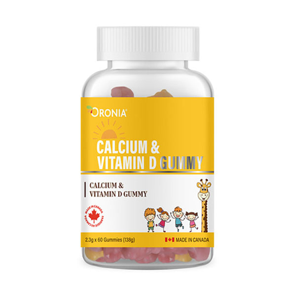 오로니아 칼슘 비타민 D 꾸미 과일맛 2.3g x 60정 2통(2개월분)