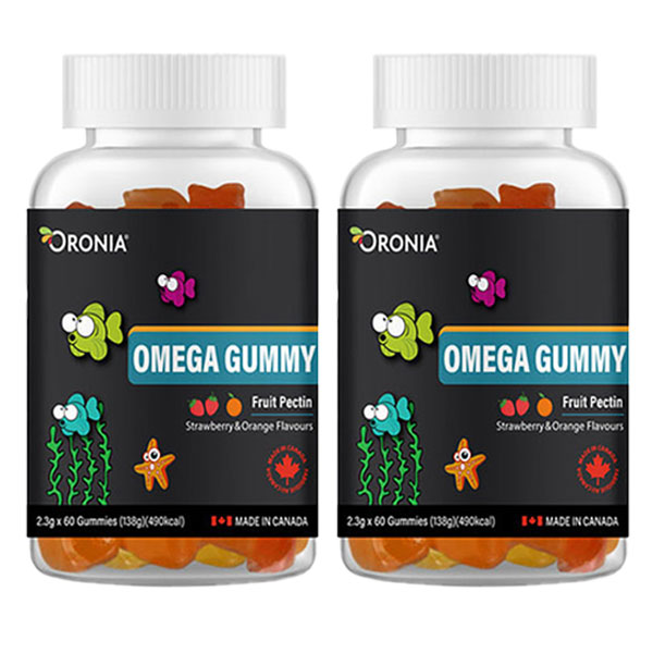 오로니아 오메가 꾸미 과일맛 2.3g x 60정 2통 (40일분)