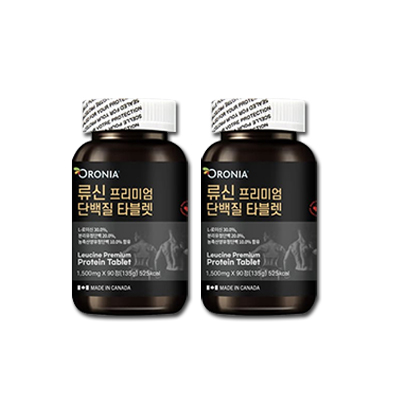 오로니아 류신 단백질 타블렛 L로이신 1500mg x 90정 2통 (6개월분)