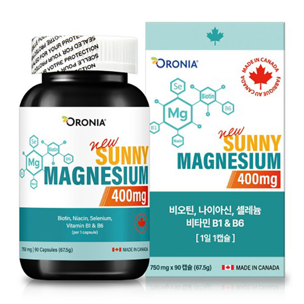 오로니아 써니 마그네슘 750mg x 90캡슐 2통 (6개월분)
