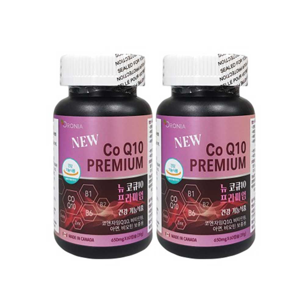 오로니아 뉴 코큐10 프리미엄 코엔자임Q10 650mg x 60캡슐 2통 (4개월분)