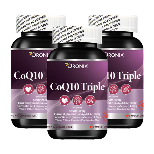 오로니아 뉴 코큐10 프리미엄 코엔자임Q10 650mg x 60캡슐 3통 (6개월분)