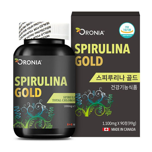 오로니아 스피루리나 골드 엽록소 1100mg x 90정 2통 (6개월분)