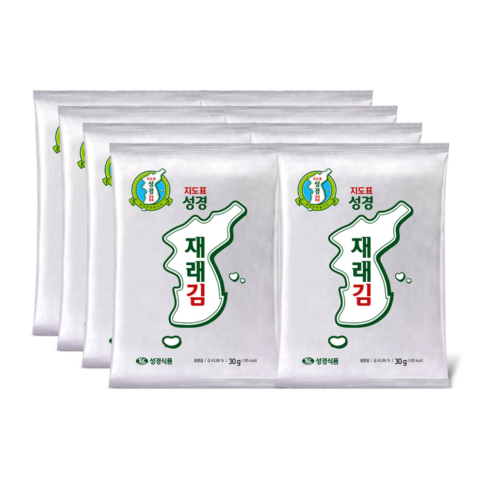 지도표 성경김 전장김 선물세트(재래 전장김 30g 8봉)