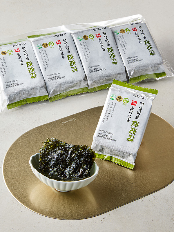 [20%쿠폰] 정성바른 올리브유 재래김(4g*4입)