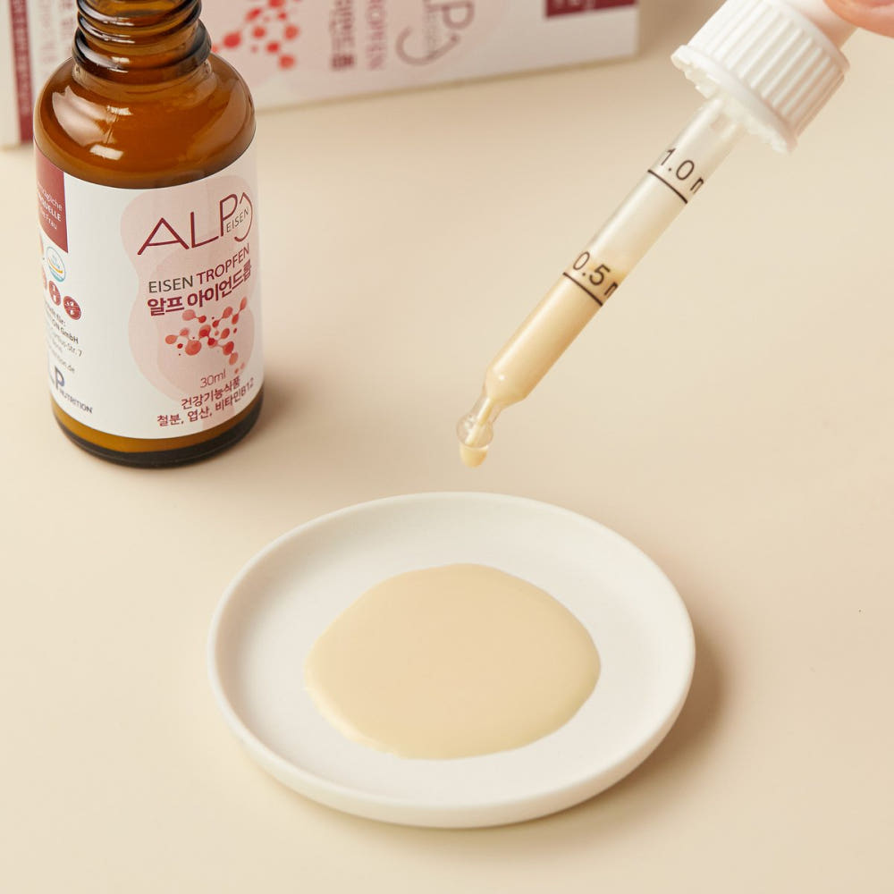 알프뉴트리션 무설탕 유아 어린이철분제 임산부철분 알프아이언드롭 철분영양제 30ml 3개