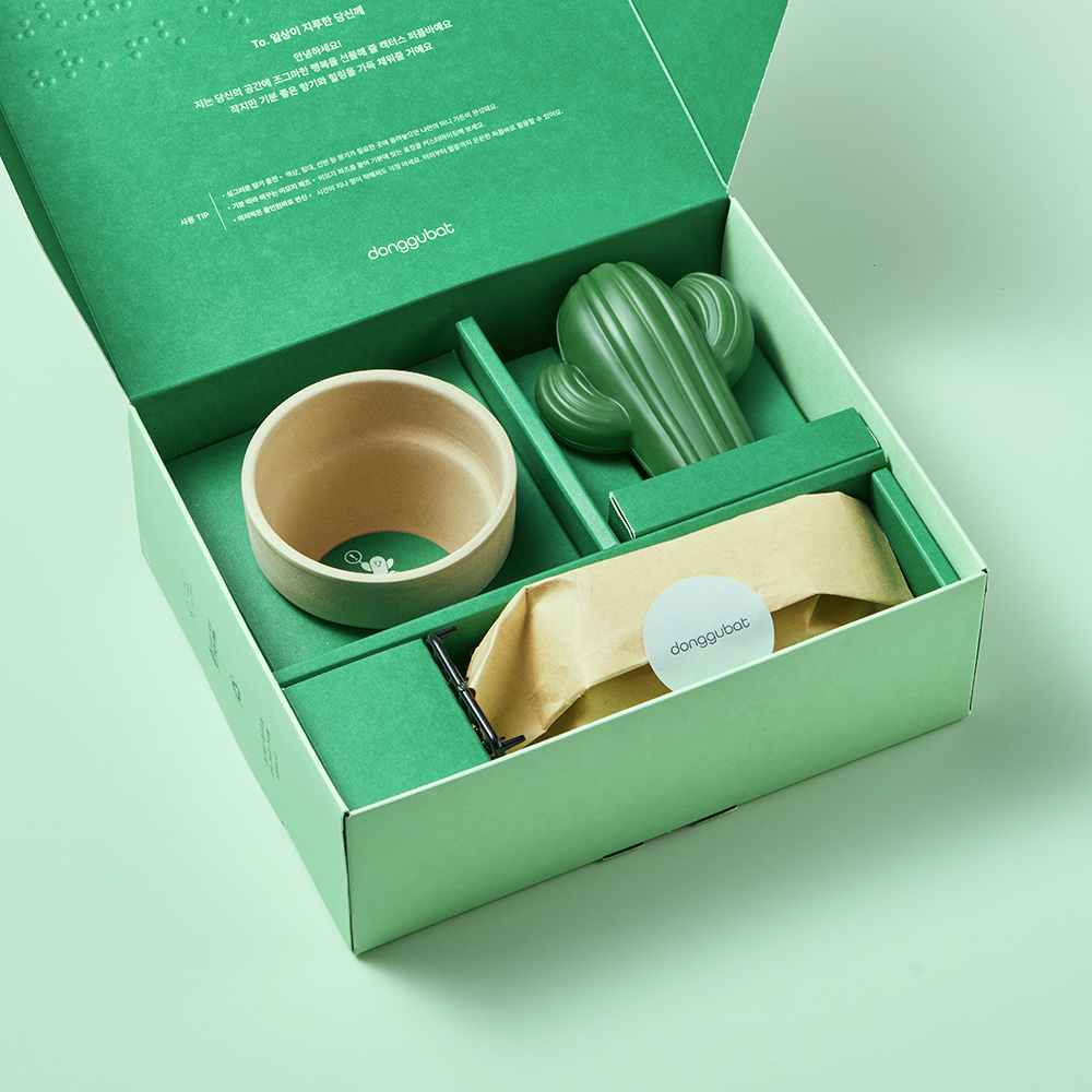 동구밭 캑터스 올인원 퍼퓸바 세트 약산성 비누 집들이선물 선인장 오브제