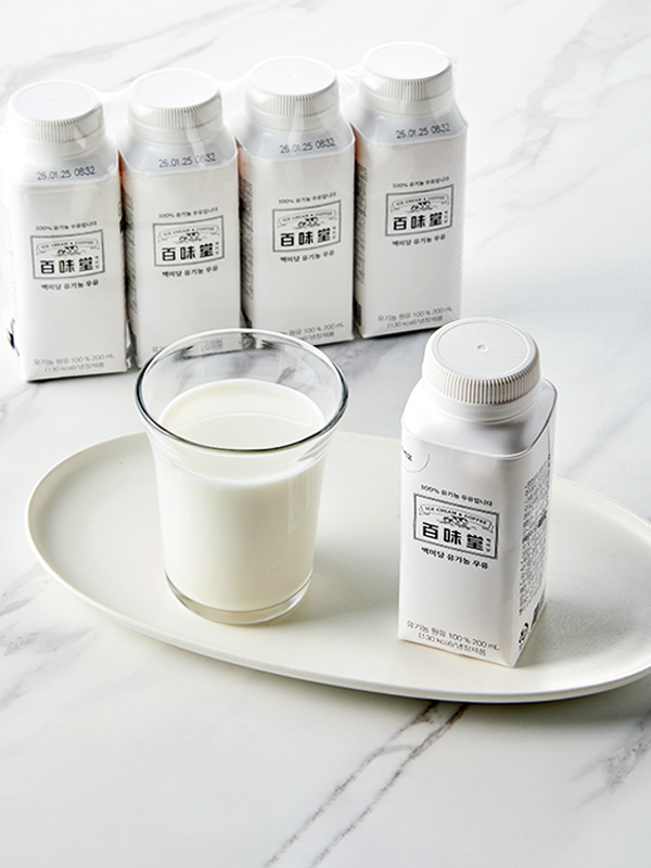 [입점특가] 백미당 유기농 우유(200ml*4입)