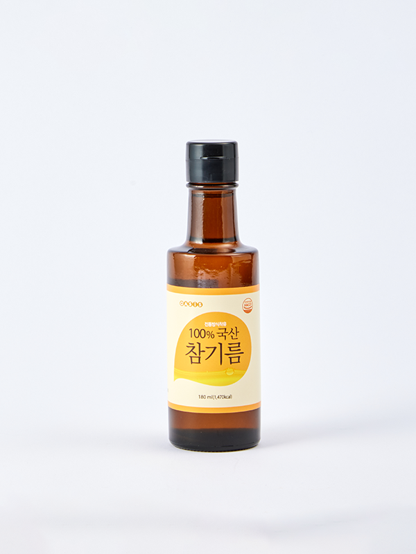 [입고예정]국산 참기름 180ml